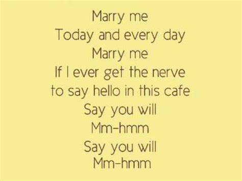 Marry Me (Train) HQ + Lyrics - YouTube