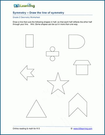 Line Of Symmetry Worksheet