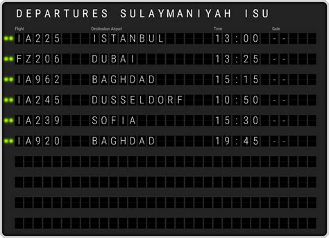 Sulaymaniyah Sulaimaniyah International Airport Departures & [ISU ...