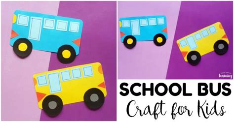 Easy Shape School Bus Craft for Kids | LaptrinhX / News