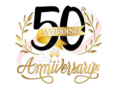 50th Wedding Anniversary PNG JPG PDF 50 Anniversary - Etsy