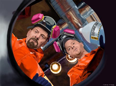 Breaking Bad Cooking Meth | Gabriel T Toro Art – Large size Digital Painting