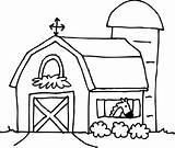 Cute barn coloring Page Free Clip Art – Clipartix sketch template