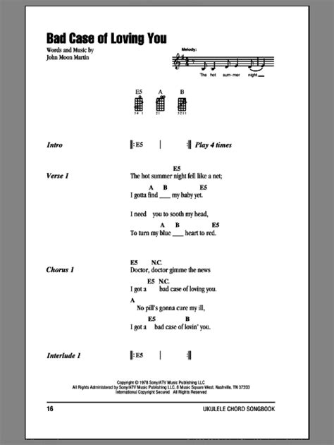 A Case Of You Chords - Sheet and Chords Collection