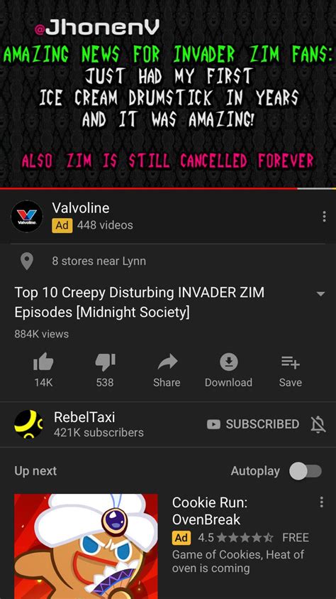 Zim is cancelled? The movie was awesome! : r/agedlikemilk