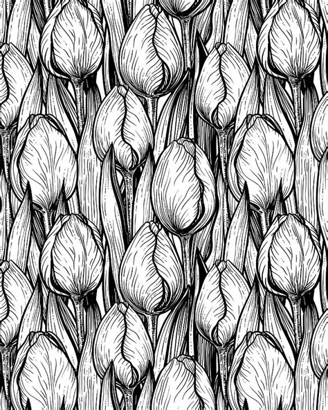 Tulips, black and white Digital Art by Katerina Kirilova - Fine Art America