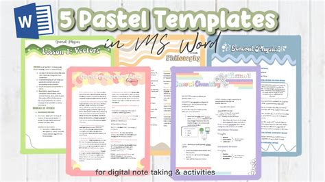 Aesthetic Notes Template Word Free Download Free Printable Templates - Riset