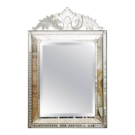 1920's Venetian Etched and Beveled Glass Mirror | Mirror, Etched mirror ...