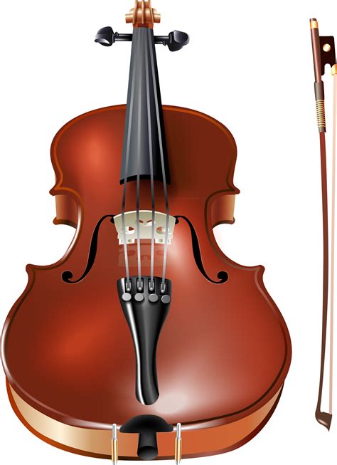 Violin and bow PNG