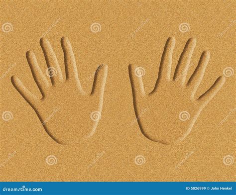 Hands in the Sand Illustration Stock Illustration - Illustration of ...