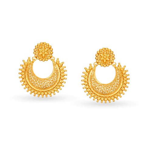 6 Beautiful Tanishq Gold Earrings Designs with Price in India - 365 gorgeous