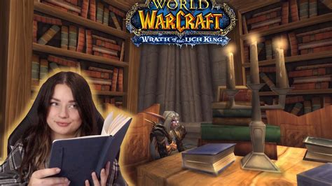 ASMR Stormwind Library Lore Book Reading in Classic WoW 📚 Fire ...