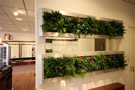 planted partition | Interior Design Ideas