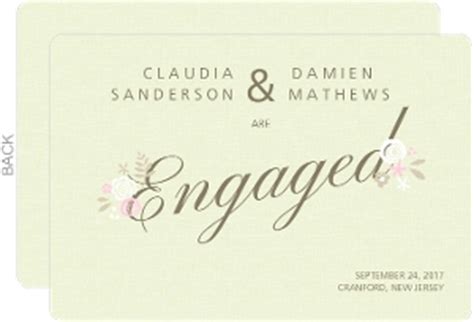 Cheap Engagement Announcement Cards | Invite Shop