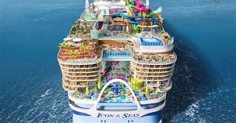 royal caribbean's icon of the seas to sail in 2024 as world’s biggest cruise ship with waterpark