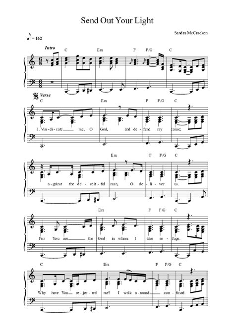 Send Out Your Light Sheet Music PDF (Sandra McCracken) - PraiseCharts