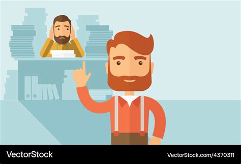 Happy and sad employees Royalty Free Vector Image