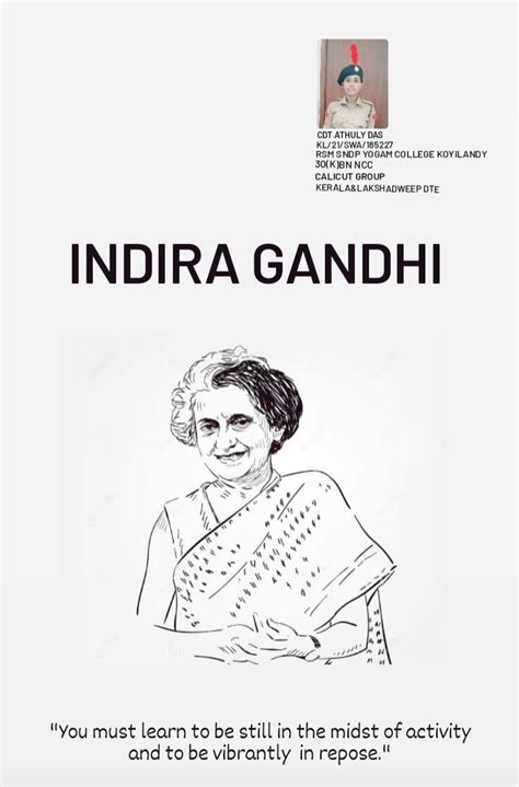 INDIRA GANDHI – India NCC