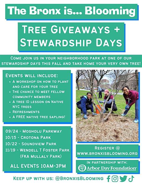 Tree Giveaway and Stewardship Day at Crotona Park, Crotona Nature Center, The Bronx, 15 October 2022