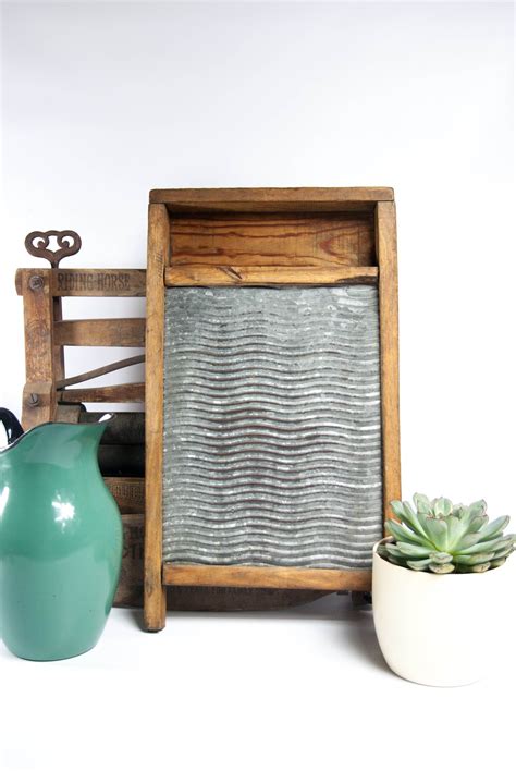 Rustic laundry room decor vintage washboard distressed | Etsy | Vintage laundry room decor ...