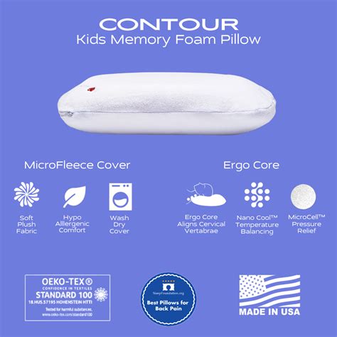 Contour Pillow | Best Memory Foam Pillows for Kids | I Love Pillow