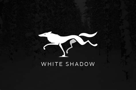 White Shadow Wolf Logo Design – SOLD – Logo Cowboy