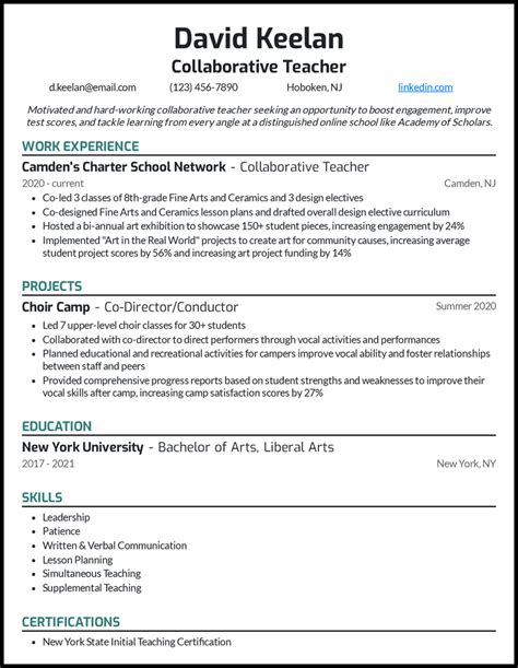 9 Teacher Resume Examples That Worked in 2022