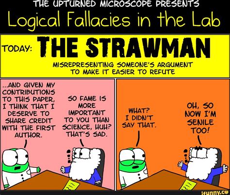 THE UPTURNED MICROSCOPE PRESENTS Logical Fallacies in tine Lab TODAY: T ...