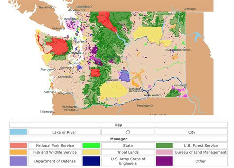 Interactive Map of Washington's National Parks and State Parks