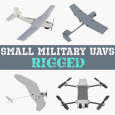 3D model small military uavs rigged - TurboSquid 1280205