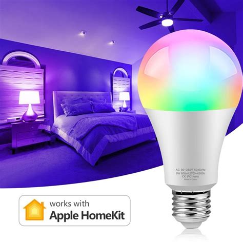 "E27 Table Lamp For Apple Homekit App LED WIFI Smart Bulb For IOS Siri Voice Control Indoor Home ...