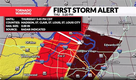 Tornado Warning for St. Charles & St. Louis Counties