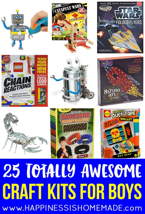 25 Awesome Craft Kits for Boys - Happiness is Homemade