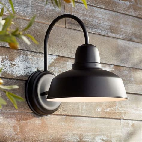 Urban Barn Collection 13" High Black Outdoor Wall Light - #13F69 | Lamps Plus