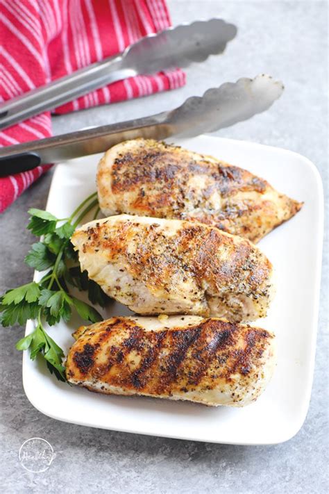 Grilled Chicken Breasts - Easy Grill Pan Method - A Pinch of Healthy