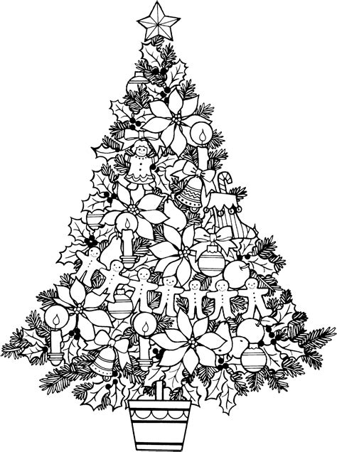 Christmas tree black and white christmas black and white clipart ...