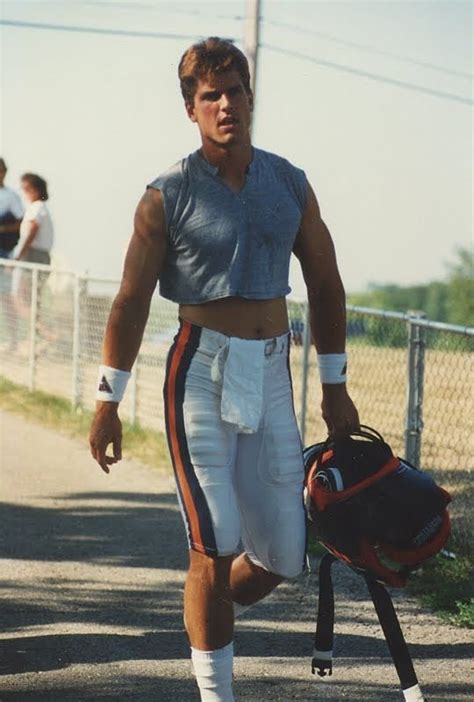 Jim harbaugh after football practice for the chicago bears, 1987. - scoopnest.com