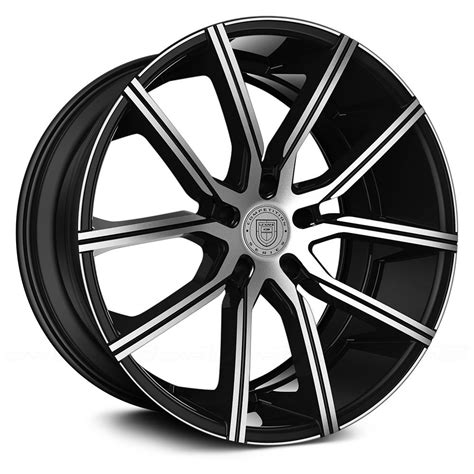 LEXANI® GRAVITY 1PC Wheels - Gloss Black with Machined Face Rims