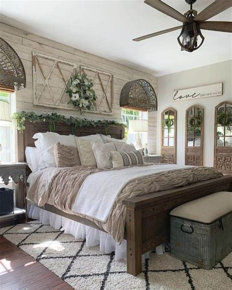 22 Dream Farmhouse Bedroom Ideas - Decoholic