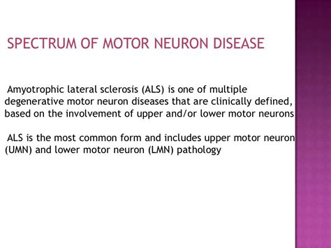 Motor neuron disease