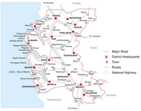 Maharashtra's Villages: Talukas in Raigad District | Raigad District ...