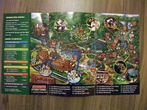 Tambun Lost World Map - Tourist Map Of English