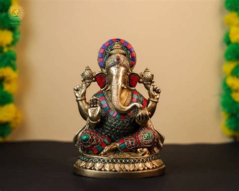 Lakshmi Ganesha Lord Ganesh Lakshmi Idol for Diwali Puja - Etsy