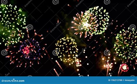 Fireworks Celebration and the Midnight Sky Stock Footage - Video of ...