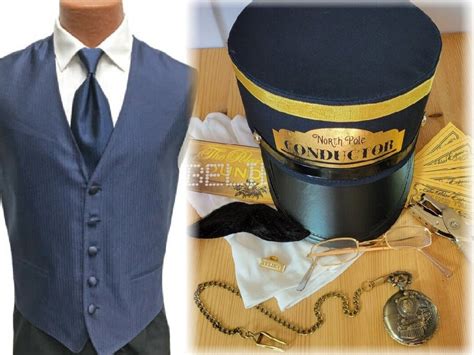 Polar Express Train Conductor Costume for Adults Sizes M-XL - Etsy