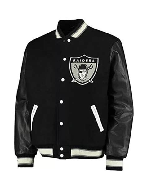 NFL Vintage Raiders Jacket | Raiders Varsity Jacket - Jacket Hub