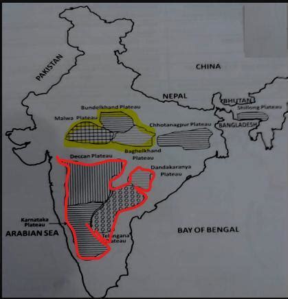 Is malwa plateau and deccan plateau are same - Brainly.in