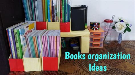 How to organize school books in small space I Desk Top Organizer I ...