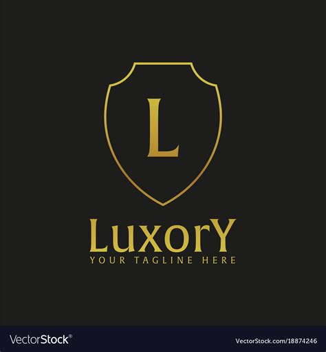 Luxury hotel logo and emblem Royalty Free Vector Image