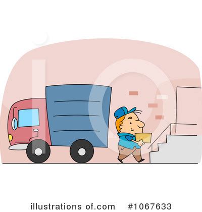 Delivery Man Clipart #1067633 - Illustration by BNP Design Studio